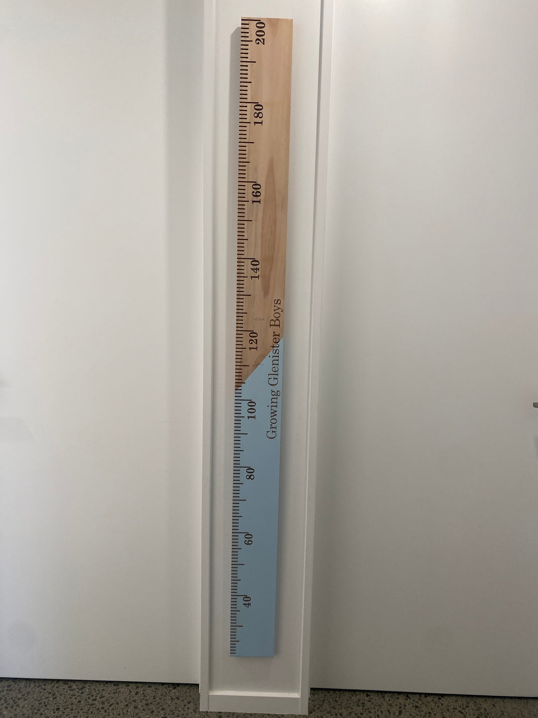 Half n Half Kids Wooden Height Chart