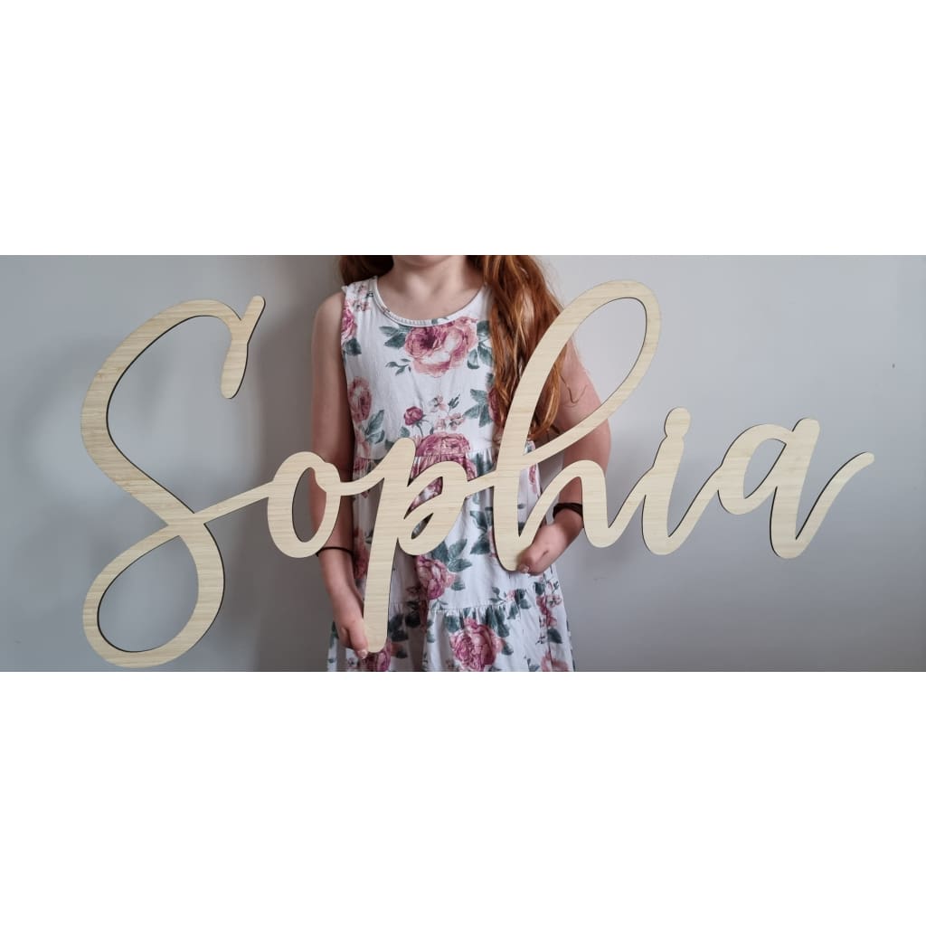 Light Bamboo name plaque - General Signs