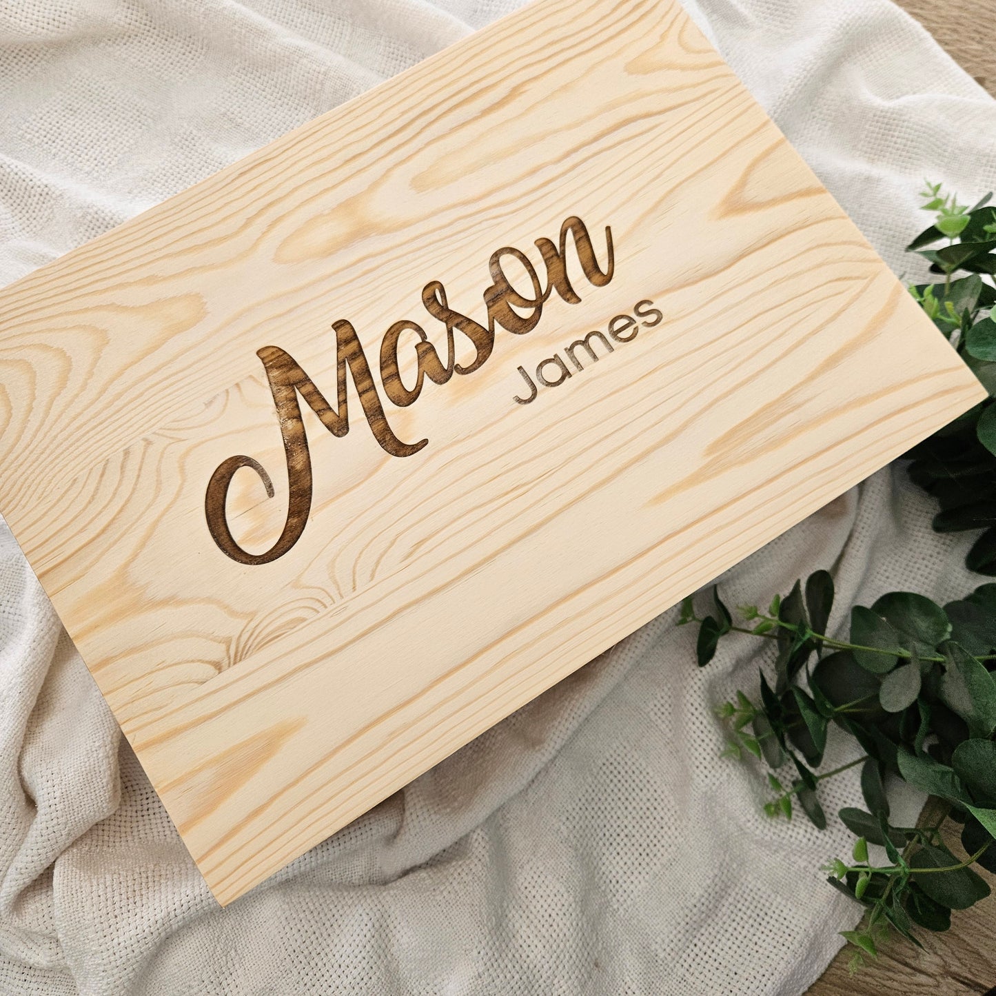 Mason Wooden Keepsake Box (Pre Order)