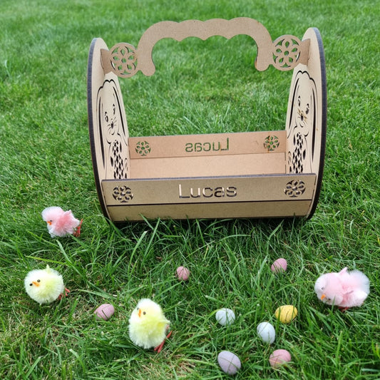 Easter Egg Basket MDF - Easter