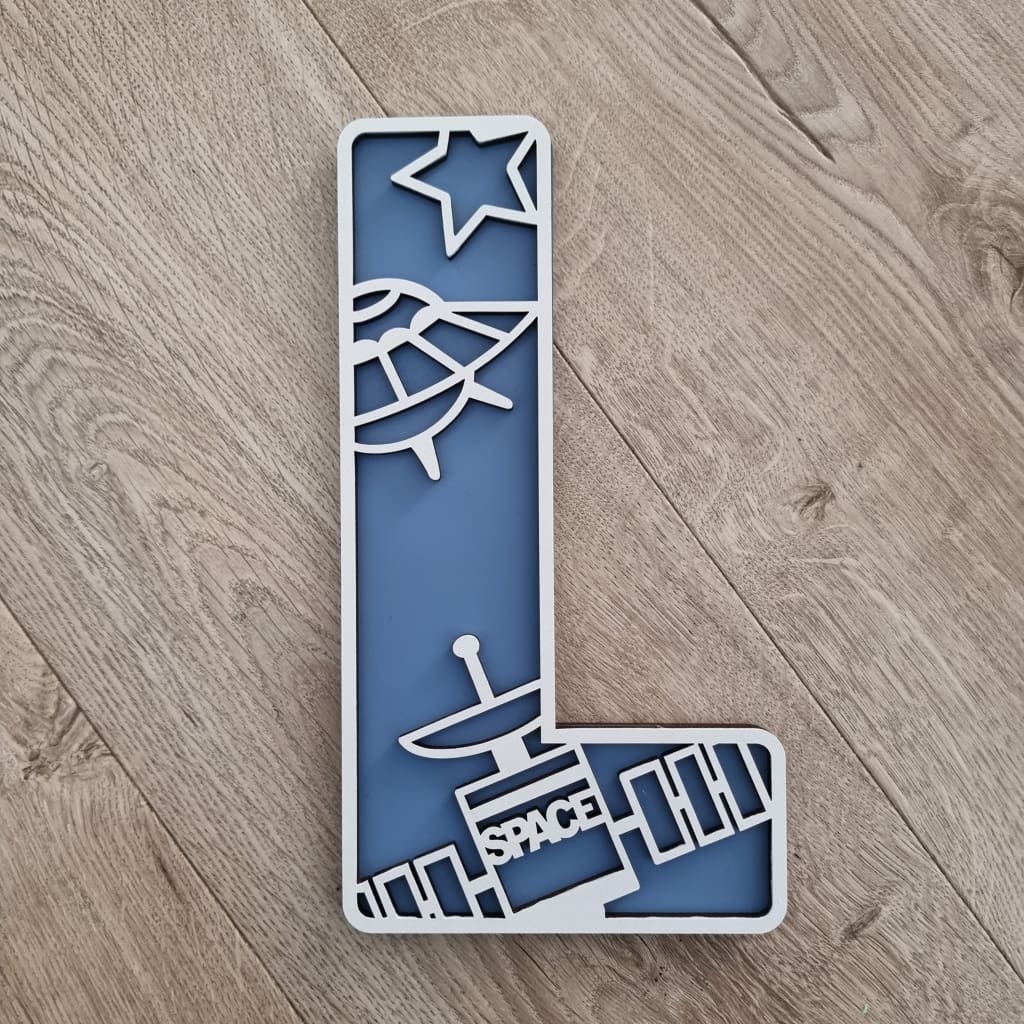 Space Letters Large - Letter Tiles