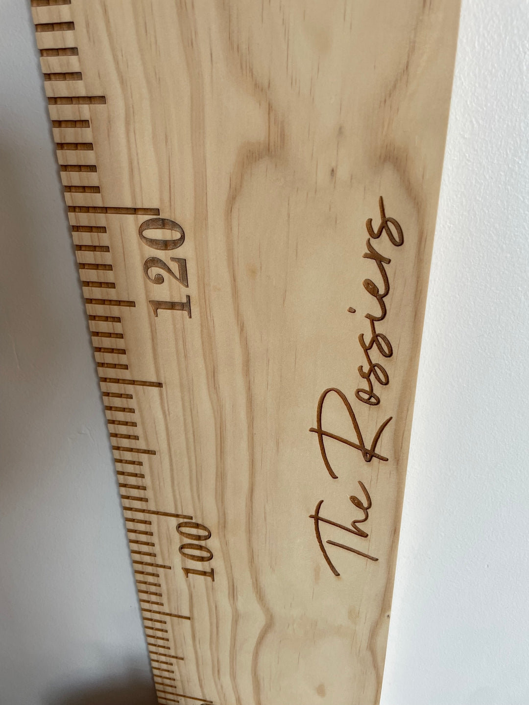 Wooden Height Chart - Personalised Childrens Growth Ruler