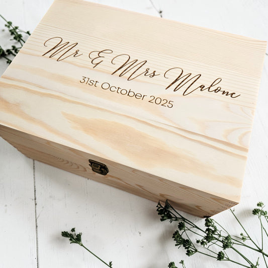 Saphire Wooden Keepsake Box (Pre Order)