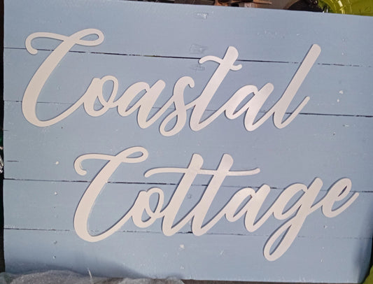 Wall Name Plaque Free Personalisation Nude