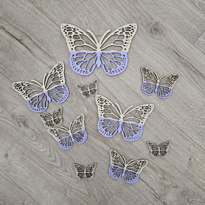 Bamboo Butterfly Set Dipped - Craft Shape