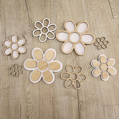 Daisies Bunch - Floral Wall Decor Craft Shape