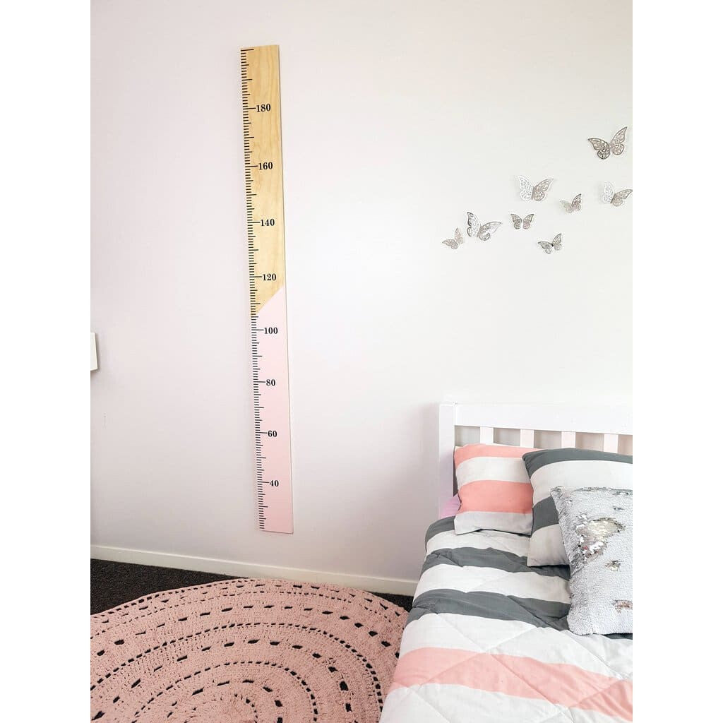 Half n Half Kids Wooden Height Chart - Height Chart