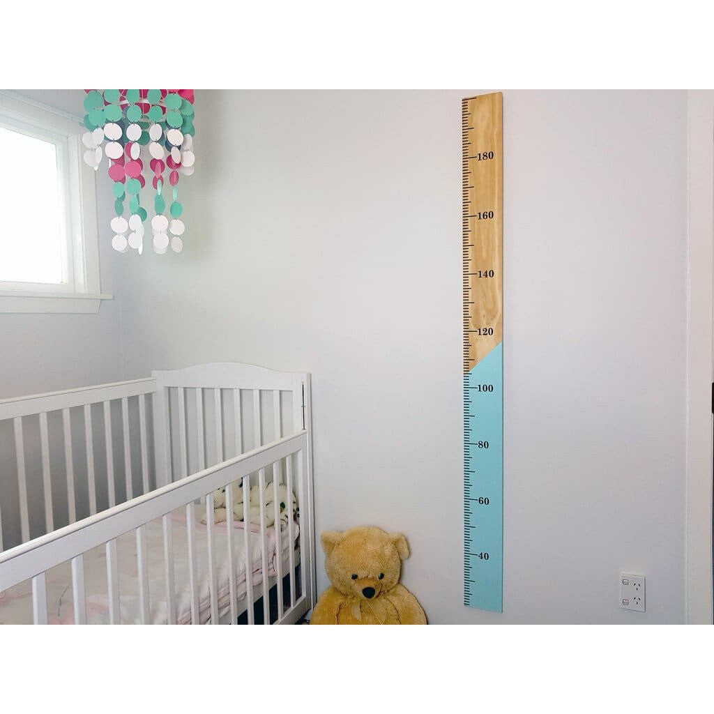 Half n Half Kids Wooden Height Chart - Height Chart