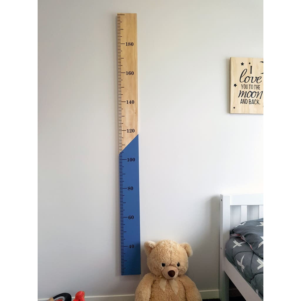 Half n Half Kids Wooden Height Chart - Height Chart