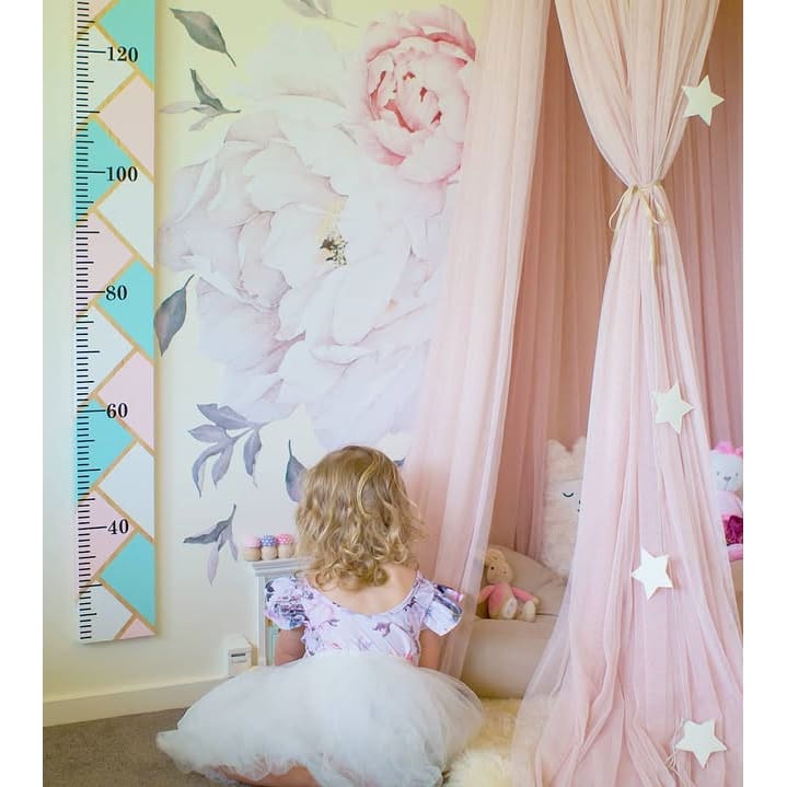 Herringbone Wooden Height Chart - Engraved - Height Chart