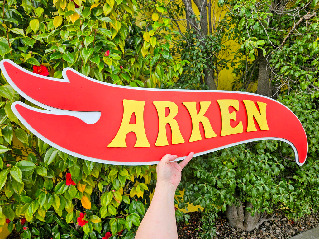 Personalised Hot Cars Name Plaque