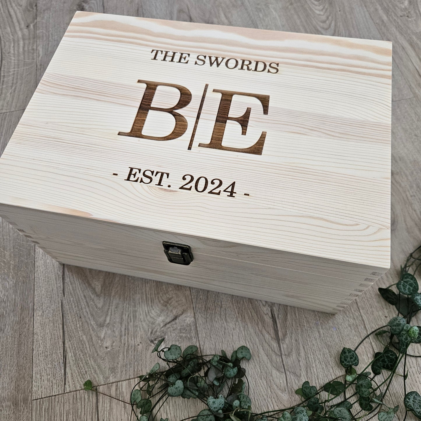 Initials Established Keepsake Box