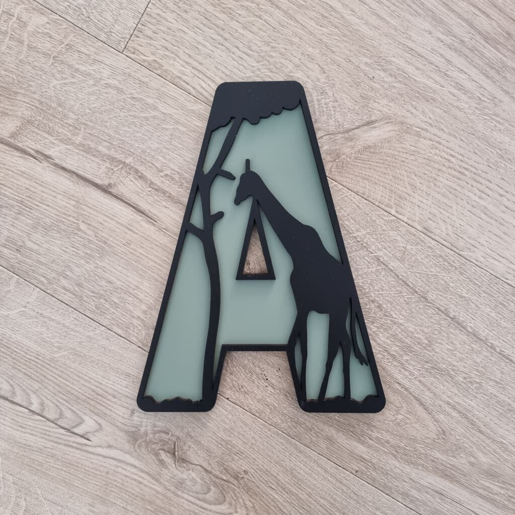 Jungle Letters Large - Letter Tiles