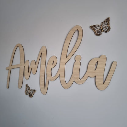 Light Bamboo name plaque - General Signs