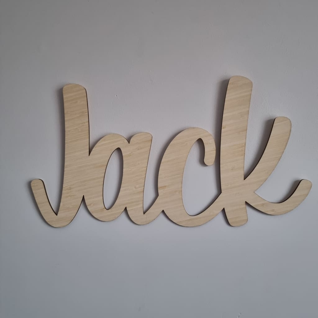 Light Bamboo name plaque - General Signs