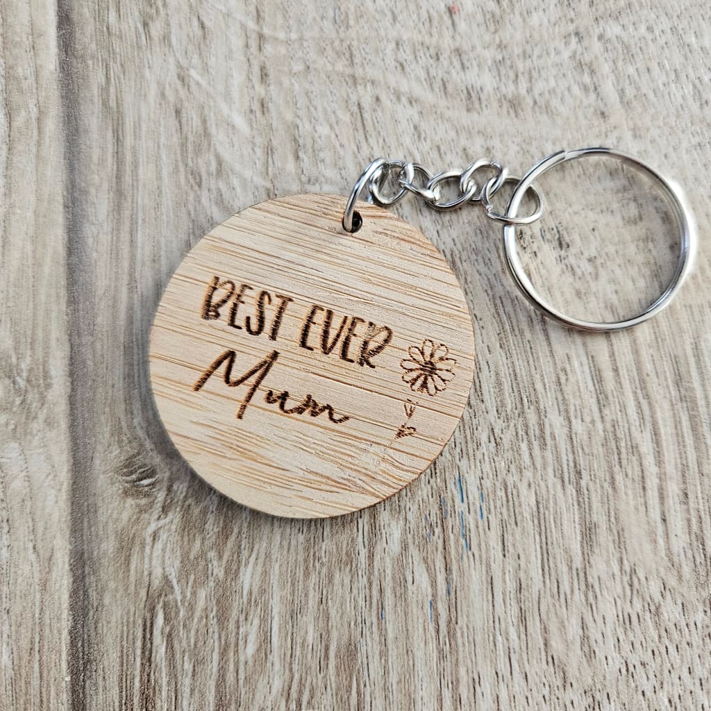 Mothers Day Keychains - Best Ever Mum flower Kids