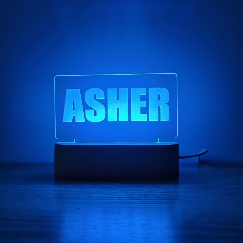 Night Light Single Name Personalised - Night Light