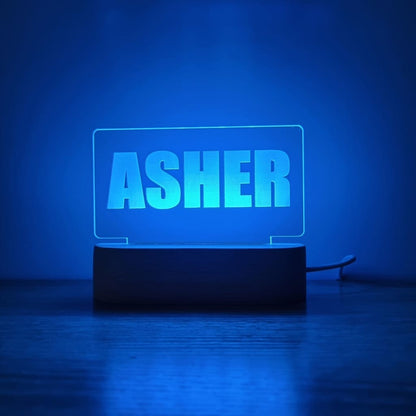 Night Light Single Name Personalised - Night Light