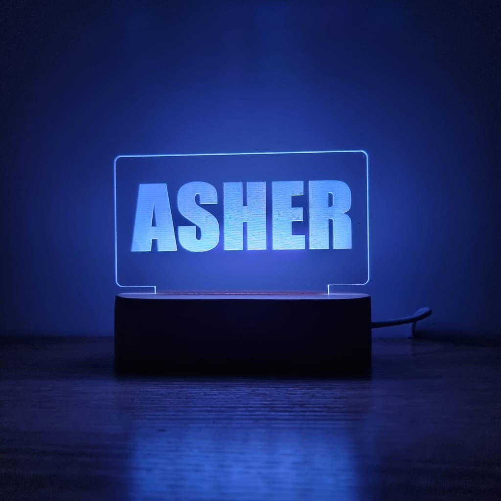 Night Light Single Name Personalised - Night Light