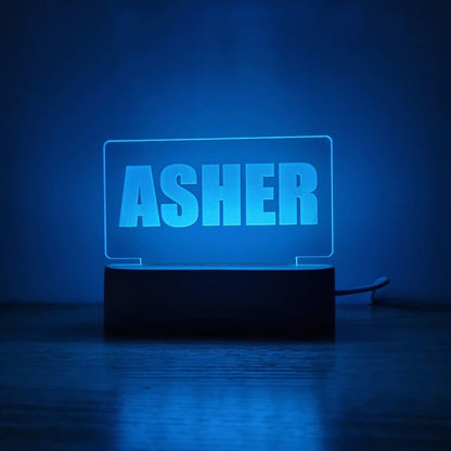 Night Light Single Name Personalised - Night Light