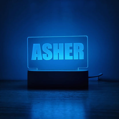 Night Light Single Name Personalised - Night Light
