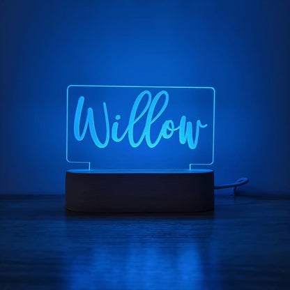 Night Light Single Name Personalised - Night Light