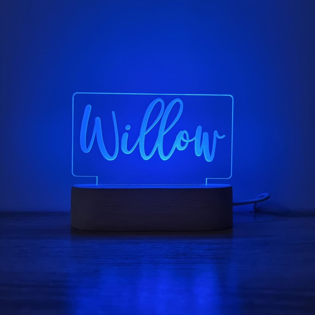 Night Light Single Name Personalised - Night Light