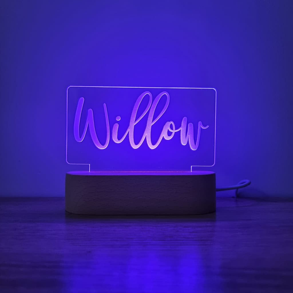 Night Light Single Name Personalised - Night Light