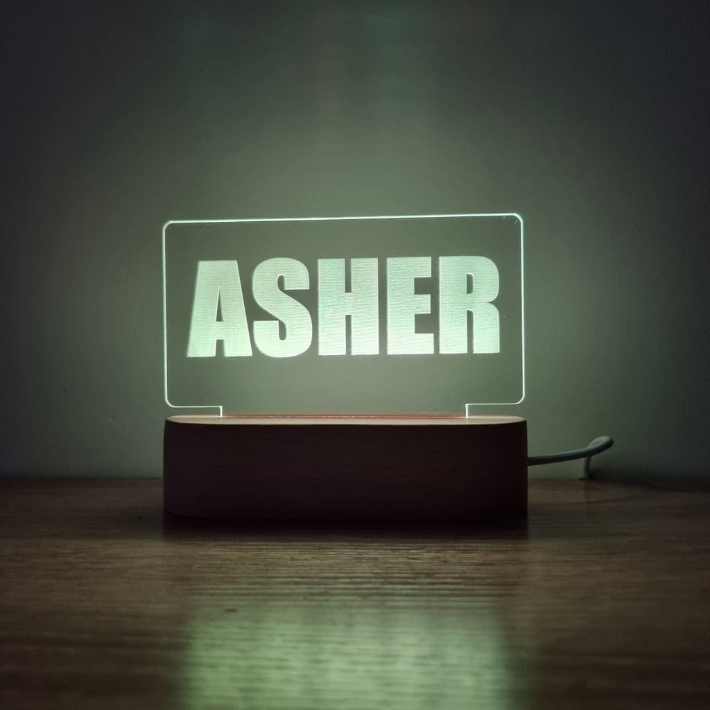 Night Light Single Name Personalised - Night Light