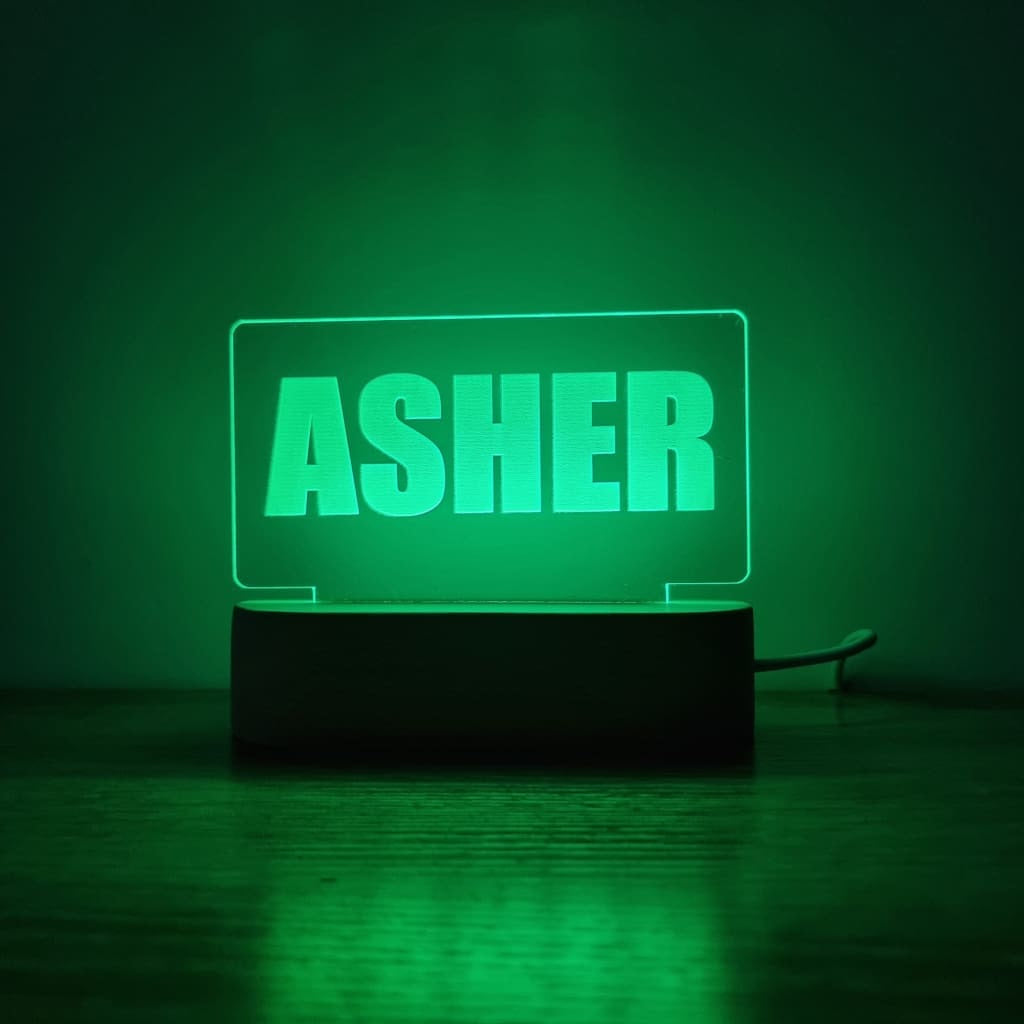 Night Light Single Name Personalised - Night Light