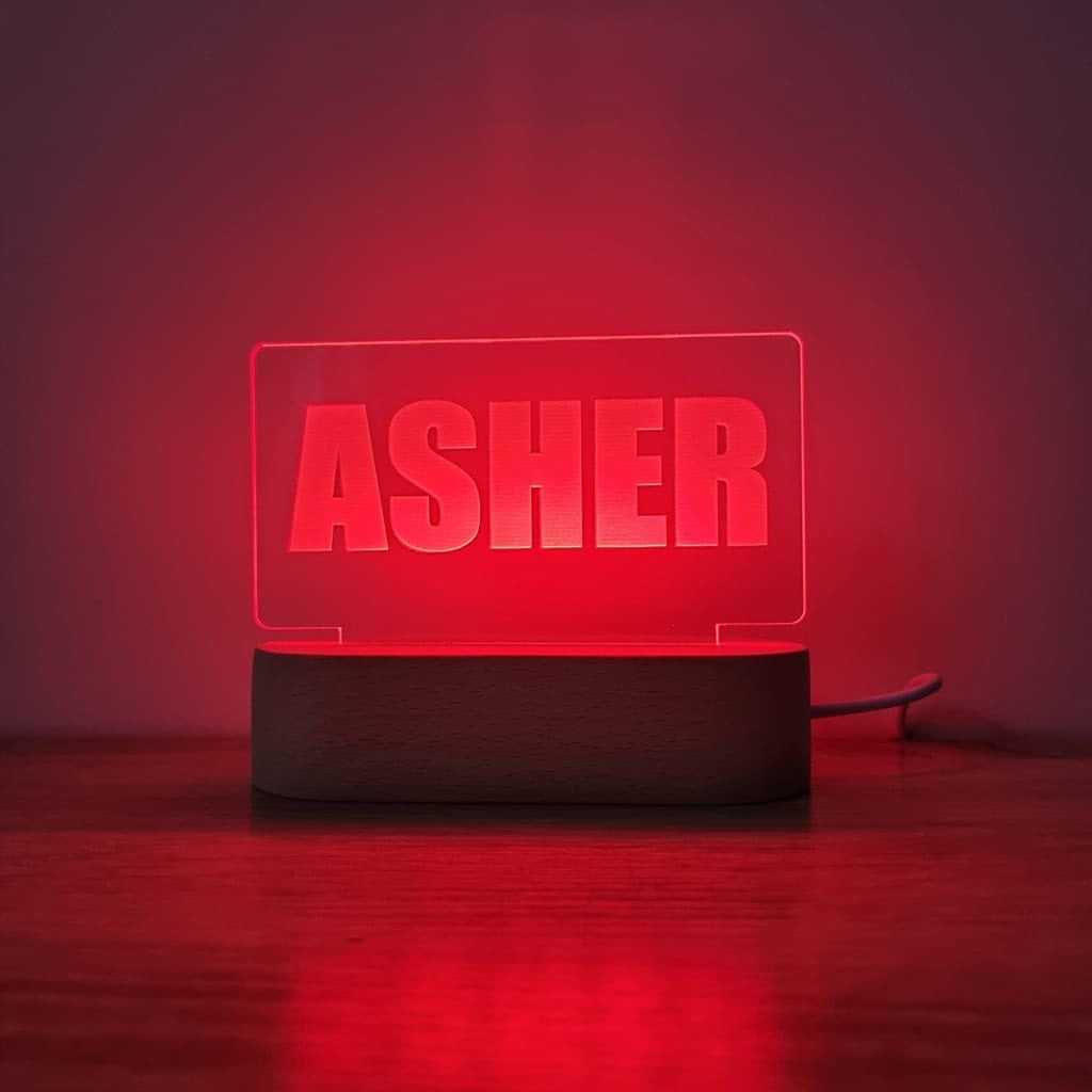 Night Light Single Name Personalised - Night Light