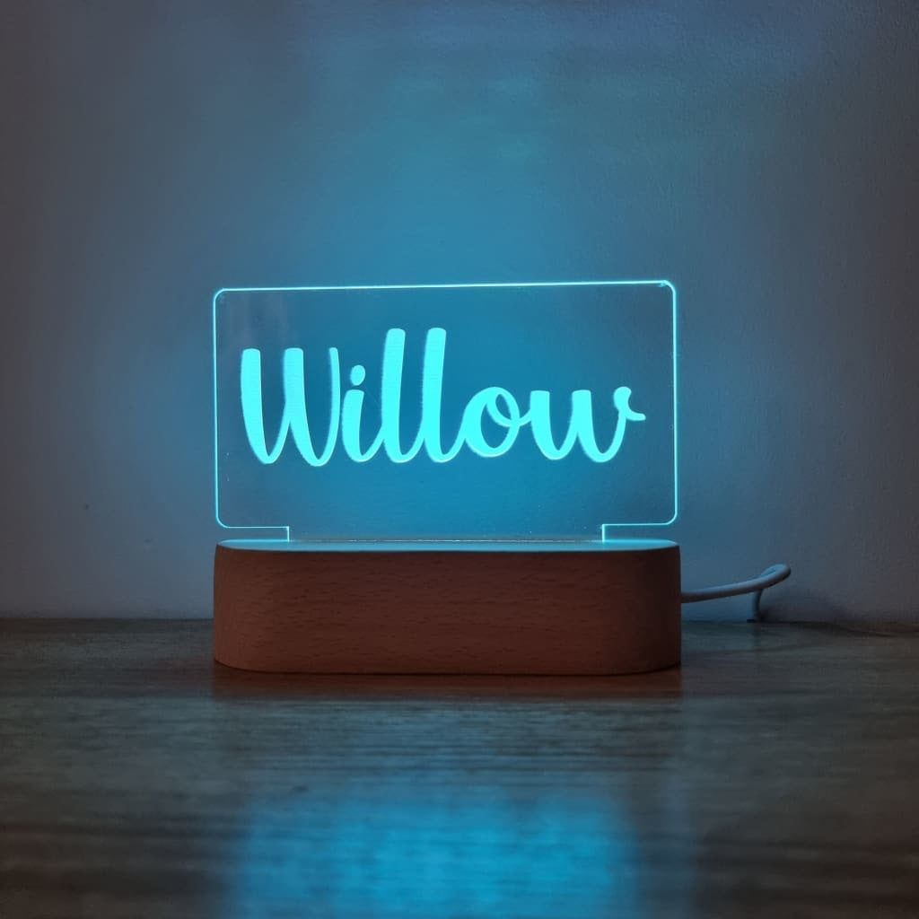 Night Light Single Name Personalised - Night Light