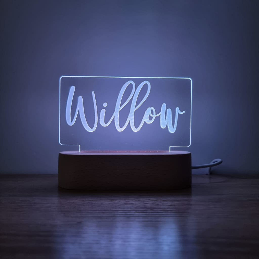 Night Light Single Name Personalised - Night Light