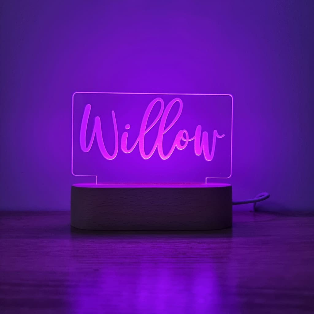 Night Light Single Name Personalised - Night Light