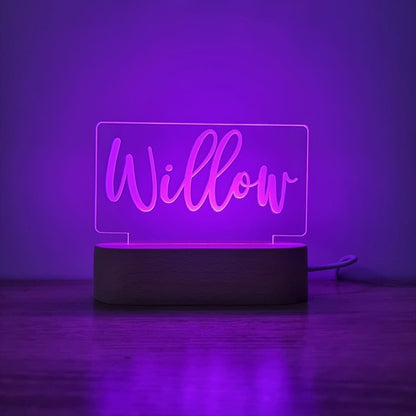 Night Light Single Name Personalised - Night Light