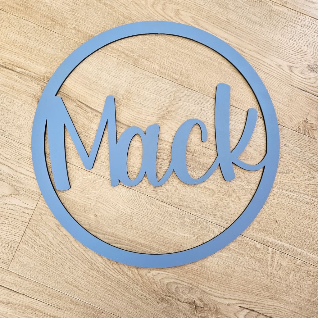 Painted Name Hoop - 30cm / Dearest Laser Cut Plaque