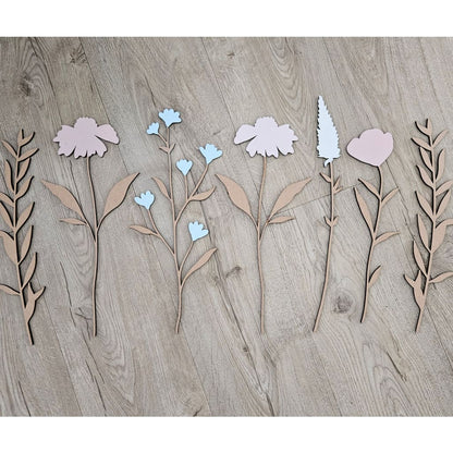 Pastel Wildflower set - Craft Shape