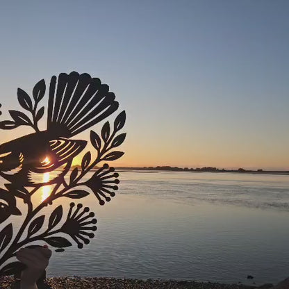 Fantails and Pohutukawa