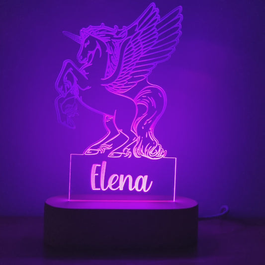 Night Light Pegasus Personalised Name