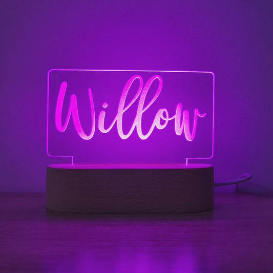 Night Light Single Name Personalised