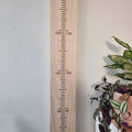 Wooden Height Chart - Centred Markings