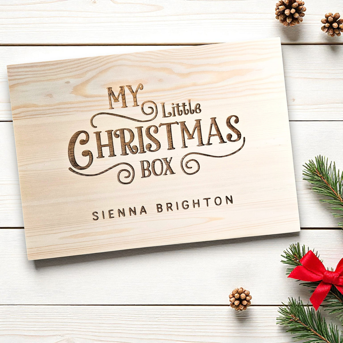 Personalised Christmas Keepsake Box Engraved