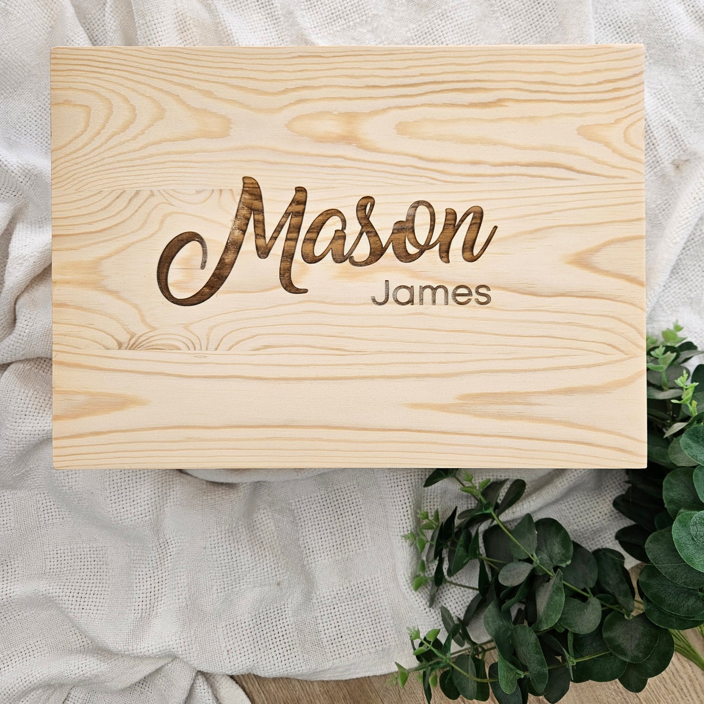 Mason Wooden Keepsake Box (Pre Order)