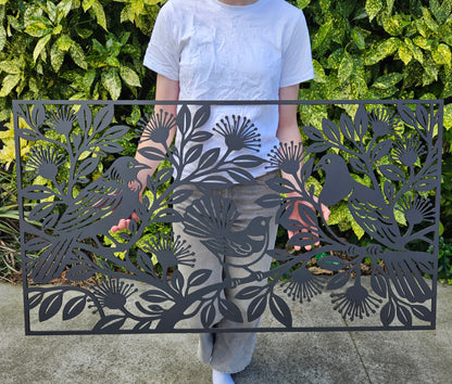 NZ Bird Pohutukawa Wall Art