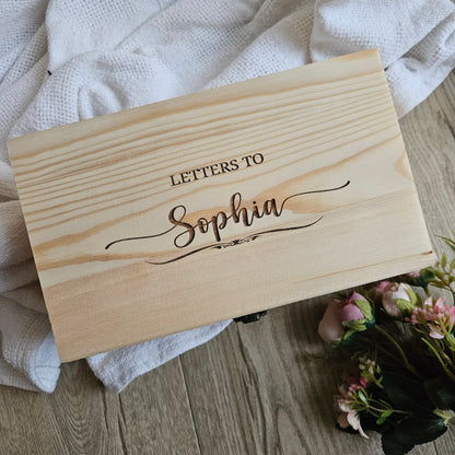 Letters To Engraved Keepsake Box