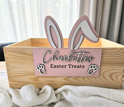 Personalised Bunny Easter Box