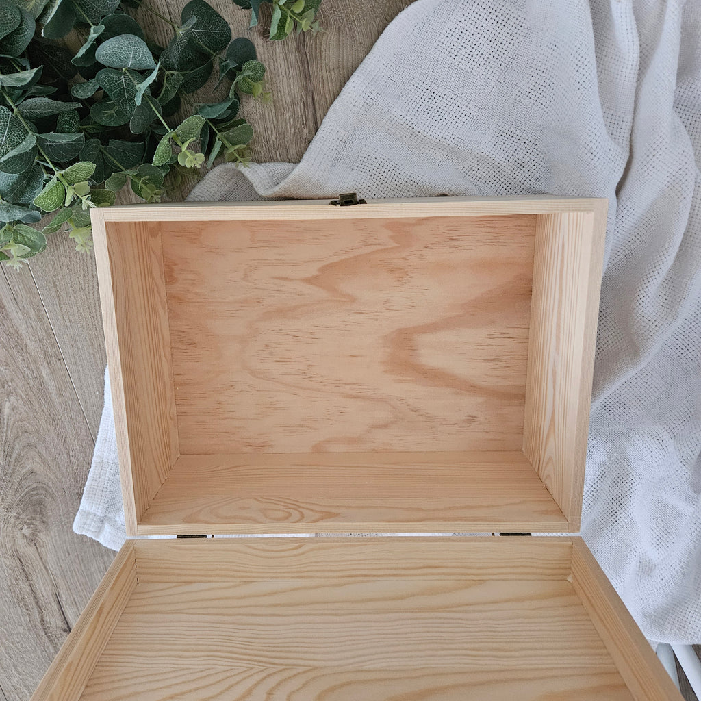 Floral Bunny Engraved Keepsake Box