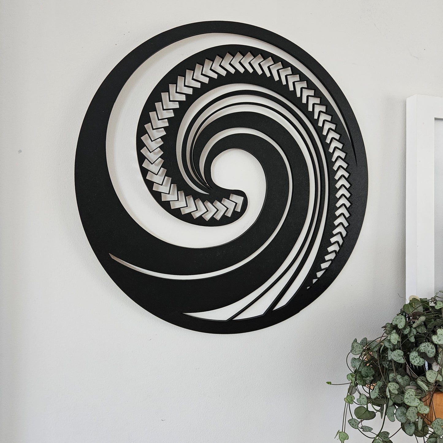 Koru Wall Art Triangular Pattern