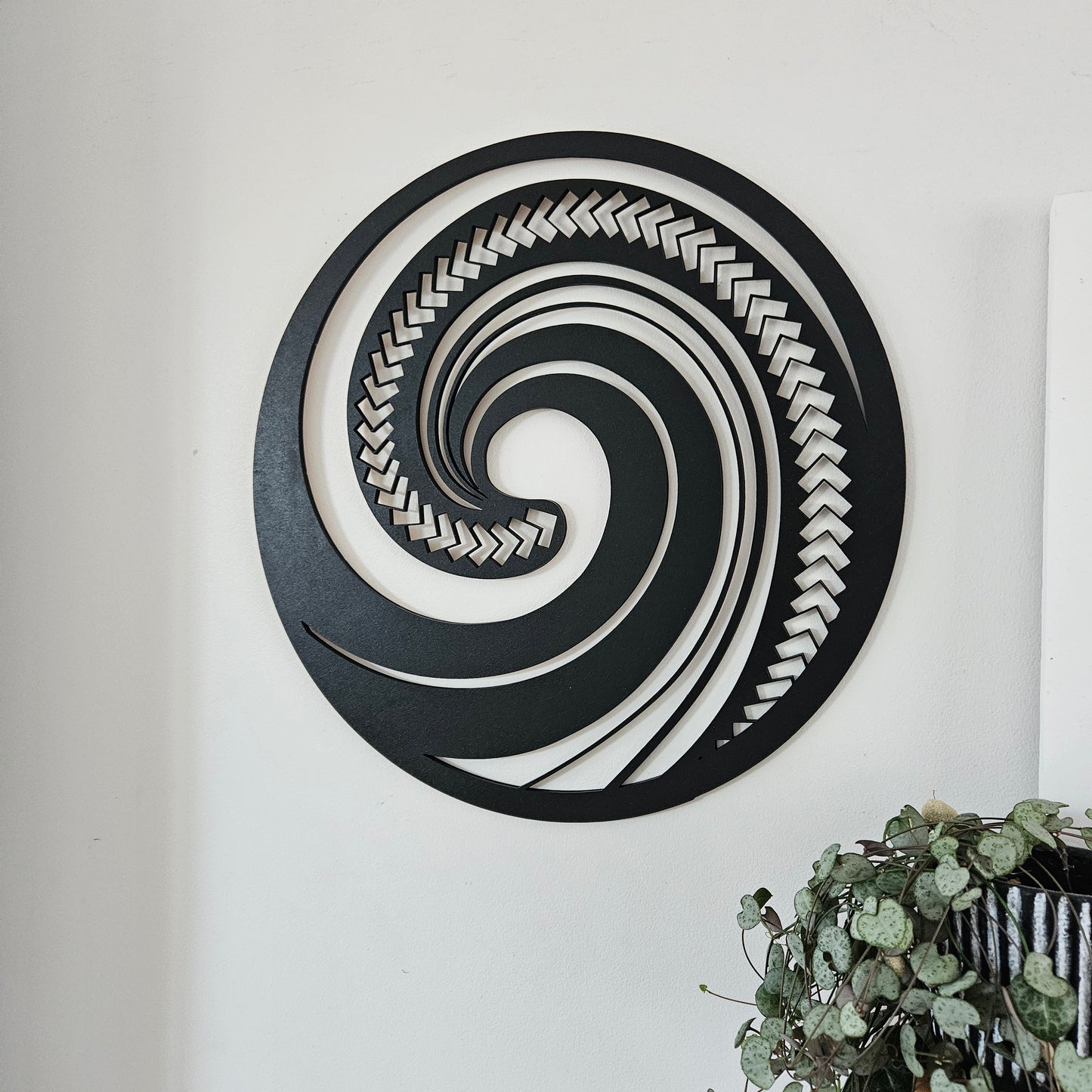 Koru Wall Art Triangular Pattern