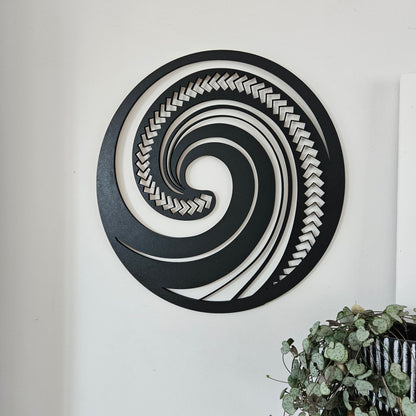 Koru Wall Art Triangular Pattern